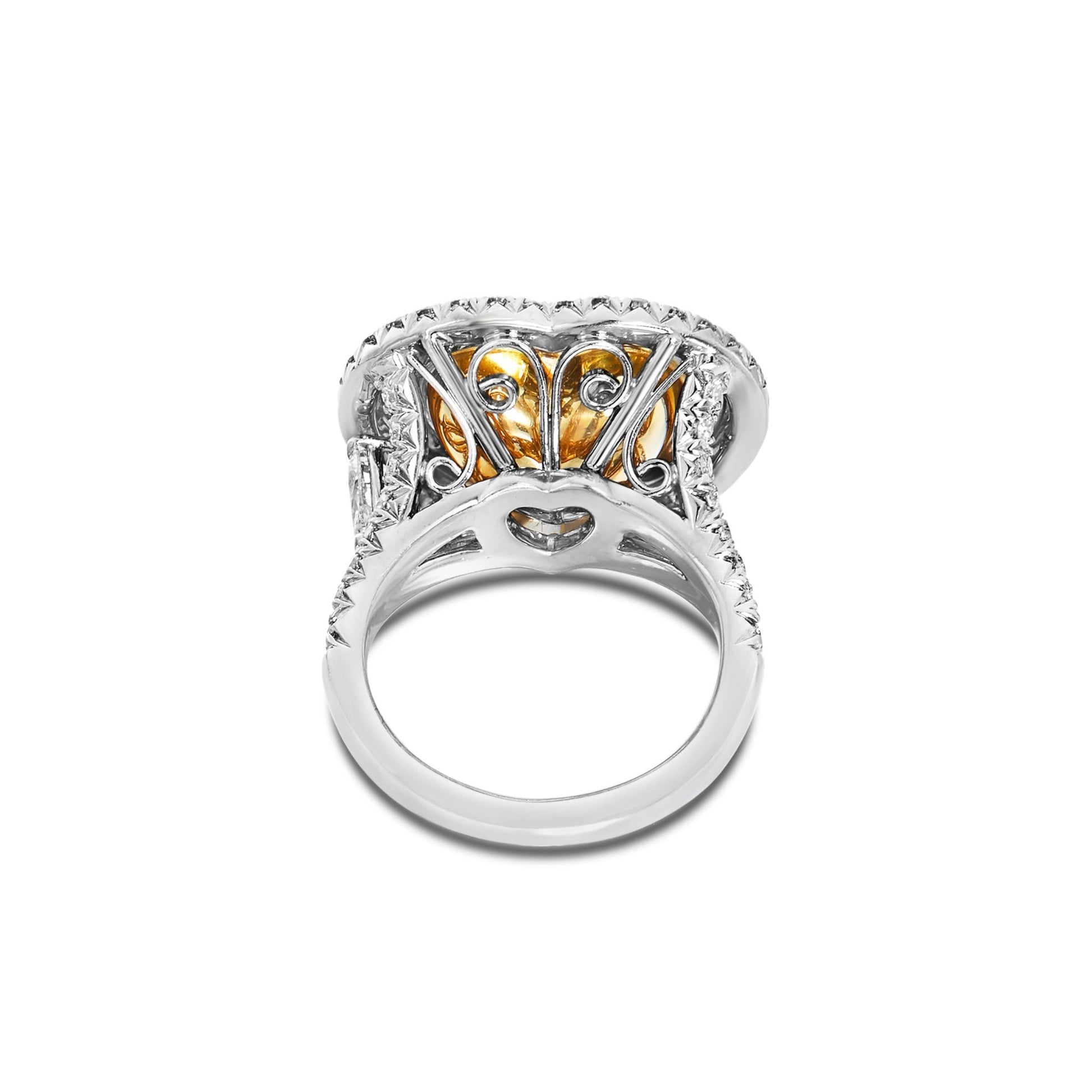 Nicki Minaj Yellow Heart Diamond Ring - Shyne Jewelers YLWHEART_NMRING Shyne Jewelers