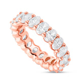 Oval Diamond Eternity Band - Shyne Jewelers Yellow Gold 4 Shyne Jewelers