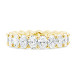 Oval Diamond Eternity Band - Shyne Jewelers Yellow Gold 4 Shyne Jewelers