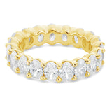 Oval Diamond Eternity Band - Shyne Jewelers Yellow Gold 4 Shyne Jewelers