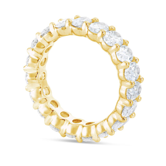 Oval Diamond Eternity Band - Shyne Jewelers Yellow Gold 4 Shyne Jewelers