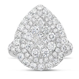 Pear Cluster Diamond Ring - Shyne Jewelers CL2396 4 Shyne Jewelers