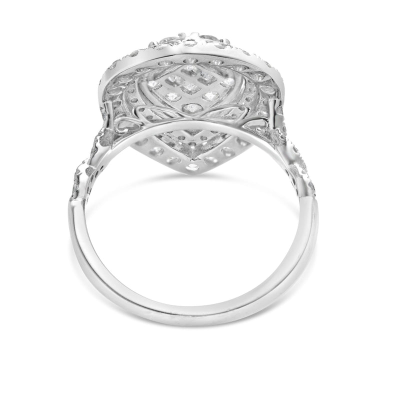 Pear Cluster Diamond Ring - Shyne Jewelers CL2396 4 Shyne Jewelers