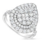 Pear Cluster Diamond Ring - Shyne Jewelers CL2396 4 Shyne Jewelers