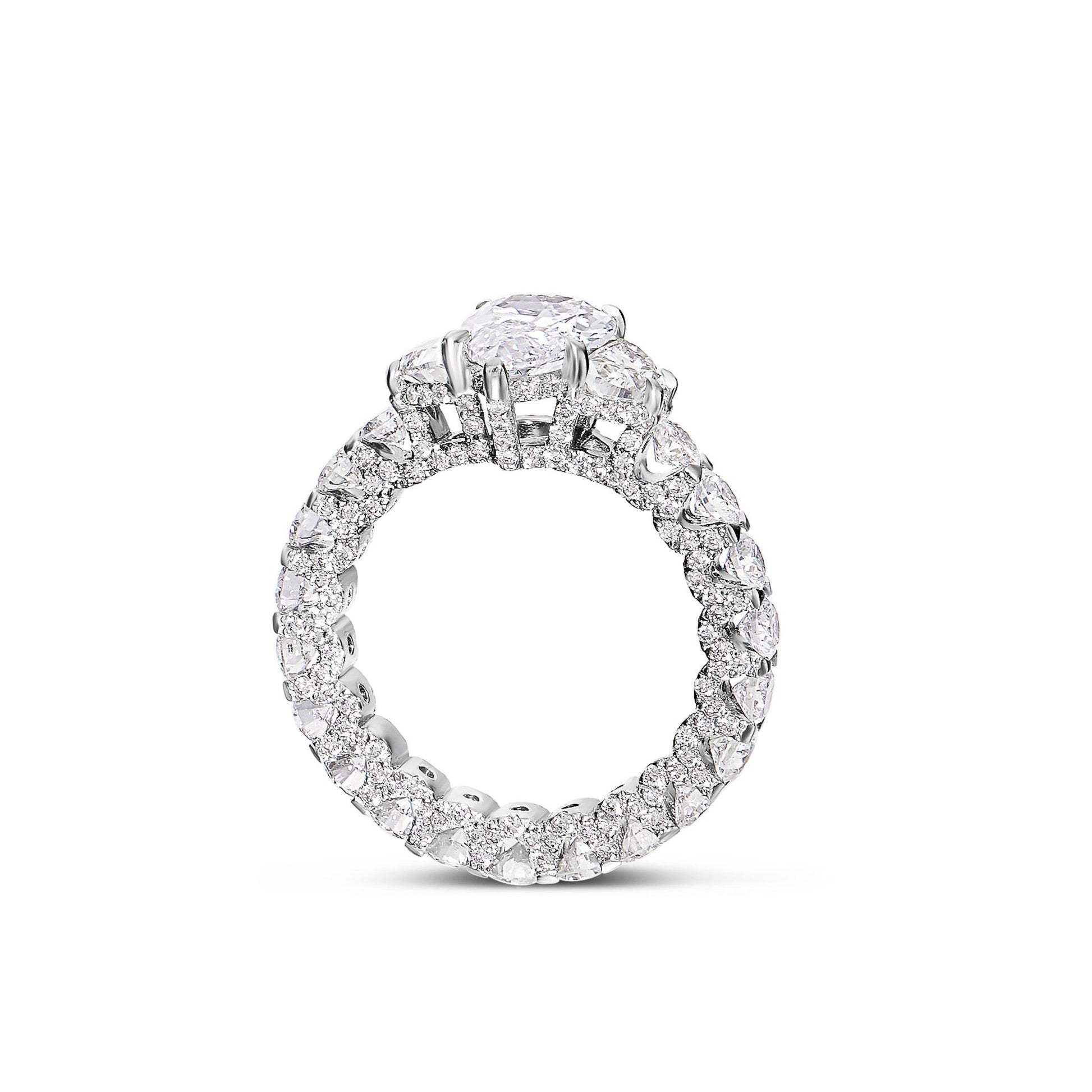 Pear Shaped Diamond Ring - Shyne Jewelers PEARENGR_2 Shyne Jewelers