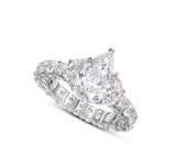 Pear Shaped Diamond Ring - Shyne Jewelers PEARENGR_2 Shyne Jewelers