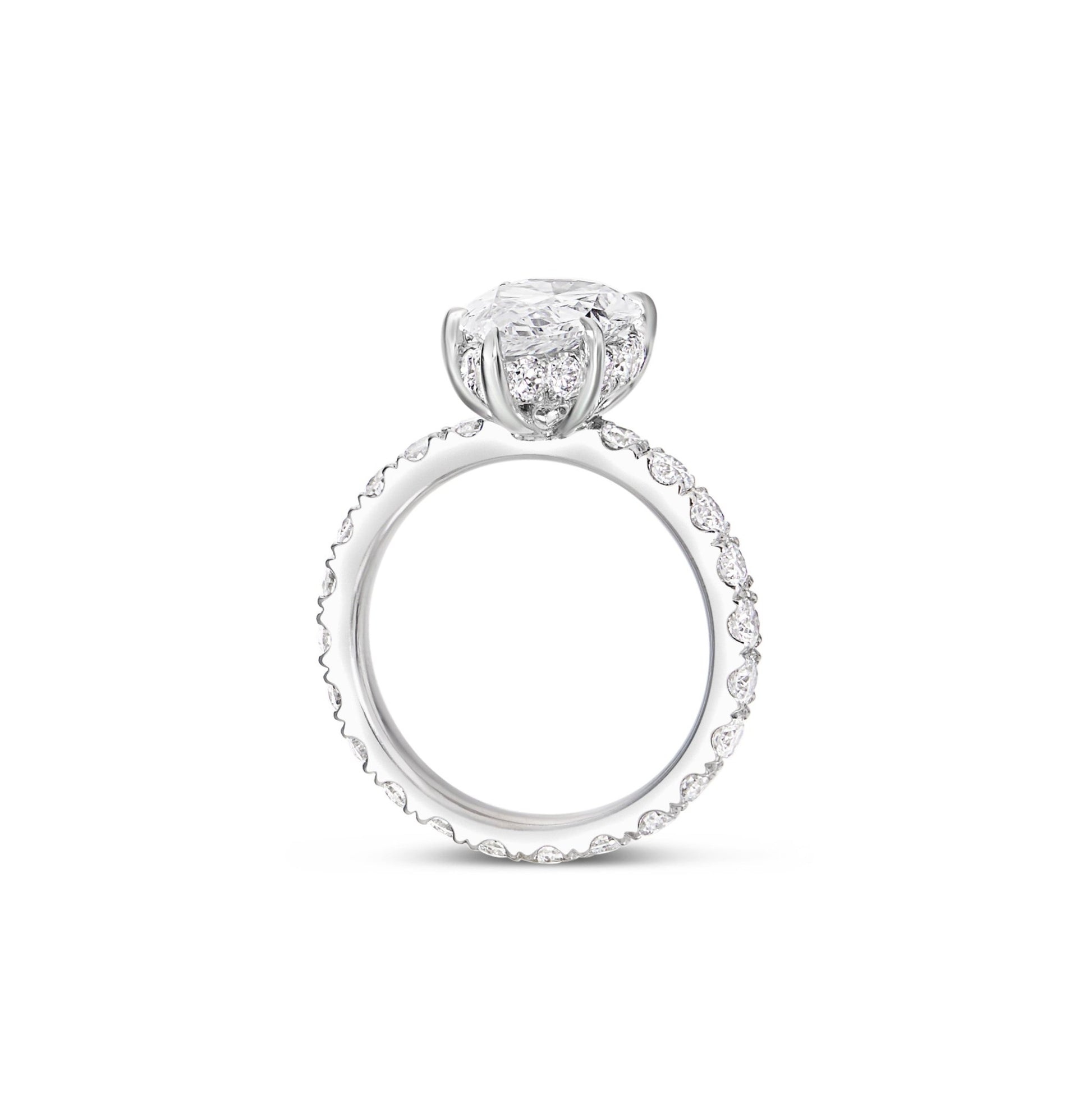 Pear Shaped Diamond Solitaire Ring - Shyne Jewelers PEARENGR_1 Shyne Jewelers