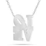 Pink Philadelphia LOVE Enamel Necklace - Shyne Jewelers Shyne Jewelers