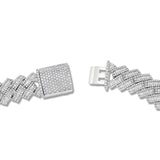 Prong set Baguette Diamond Cuban Bracelet - Shyne Jewelers BAGCUBANBRC_3 Shyne Jewelers