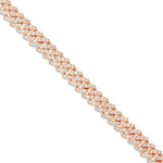 Prong set Diamond Cuban, 10.5mm - Shyne Jewelers Rose Gold Shyne Jewelers