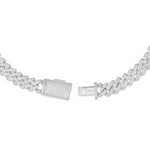 Prong set Diamond Cuban, 10.5mm - Shyne Jewelers White Gold Shyne Jewelers