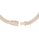 Prong set Diamond Cuban, 10.5mm - Shyne Jewelers Rose Gold Shyne Jewelers