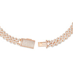 Prong set Diamond Cuban, 10.5mm - Shyne Jewelers Rose Gold Shyne Jewelers