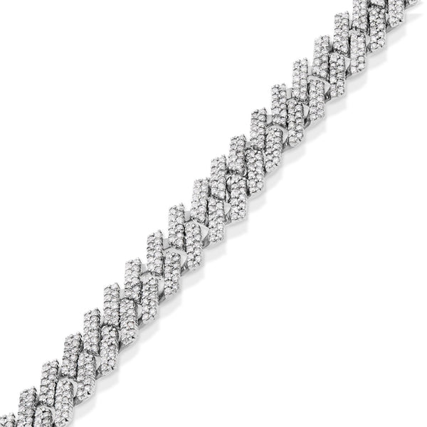 Prong set Diamond Cuban Bracelet - Shyne Jewelers 170-00231 Shyne Jewelers