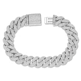 Prong set Diamond Cuban Bracelet - Shyne Jewelers PRONGDIACUBANBRC_1 Shyne Jewelers