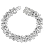 Prong set Diamond Cuban Bracelet - Shyne Jewelers 170-00211 Shyne Jewelers