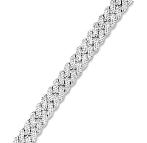 Prong set Diamond Cuban Bracelet - Shyne Jewelers Shyne Jewelers