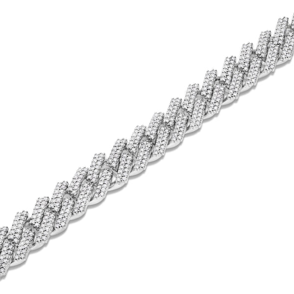 Prong set Diamond Cuban Bracelet - Shyne Jewelers 170-00211 Shyne Jewelers