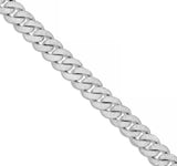 Prong set Diamond Cuban Chain, 16 mm - Shyne Jewelers White Gold Shyne Jewelers