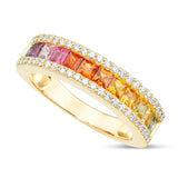 Rainbow Stone & Diamond Ring - Shyne Jewelers 130-00133 5 Yellow Gold Shyne Jewelers