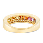 Rainbow Stone & Diamond Ring - Shyne Jewelers 130-00133 5 Yellow Gold Shyne Jewelers