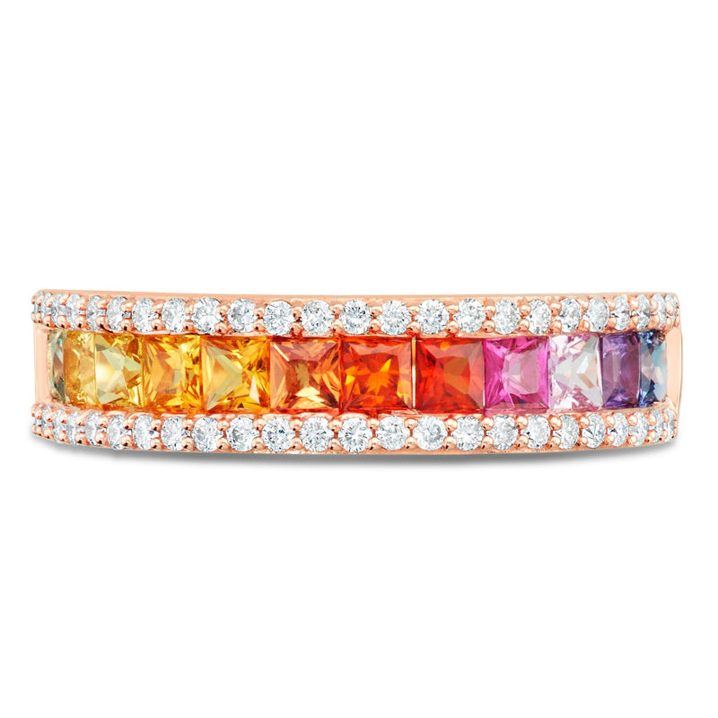 Rainbow Stone & Diamond Ring - Shyne Jewelers 4 Shyne Jewelers