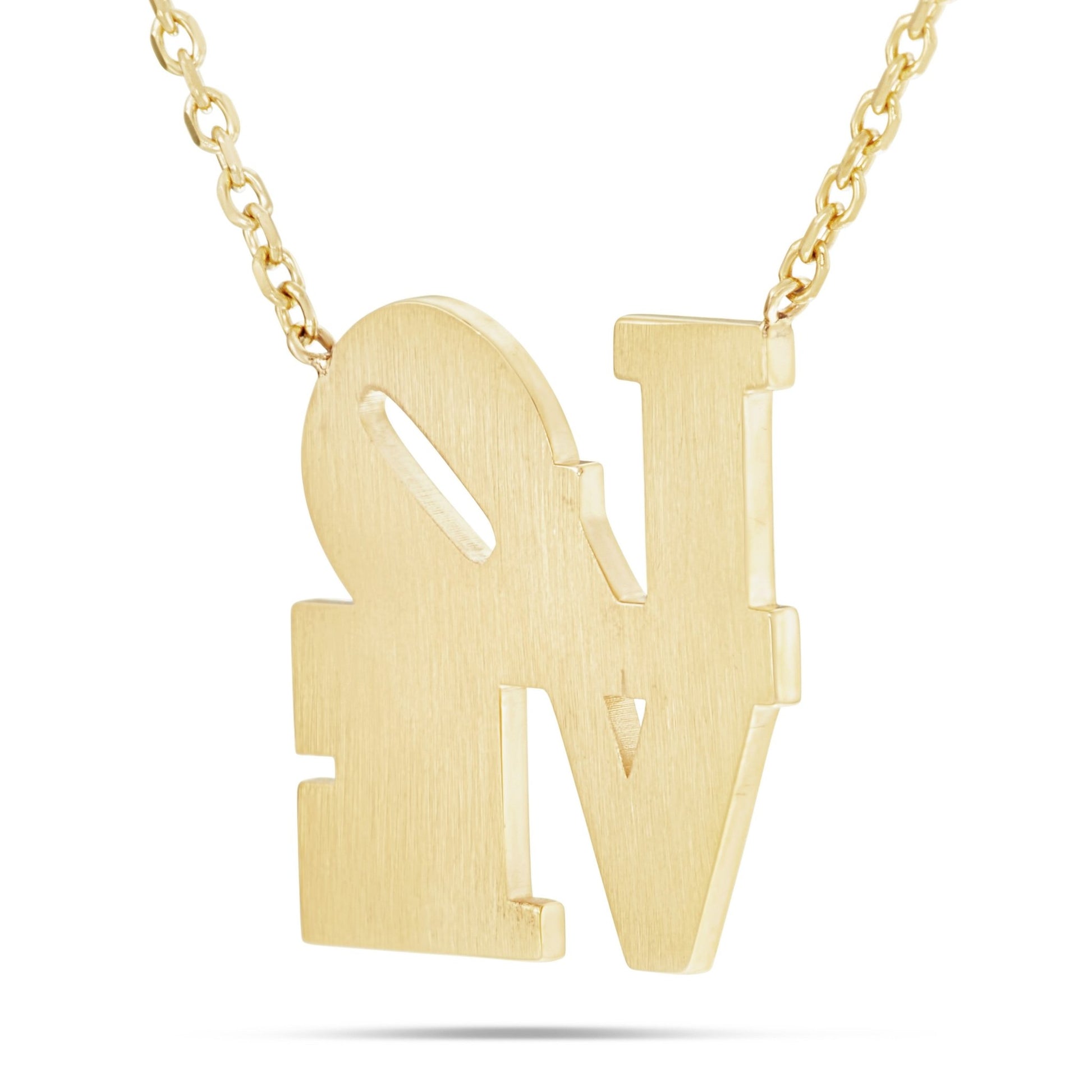Red Philadelphia LOVE Enamel Necklace - Shyne Jewelers Shyne Jewelers