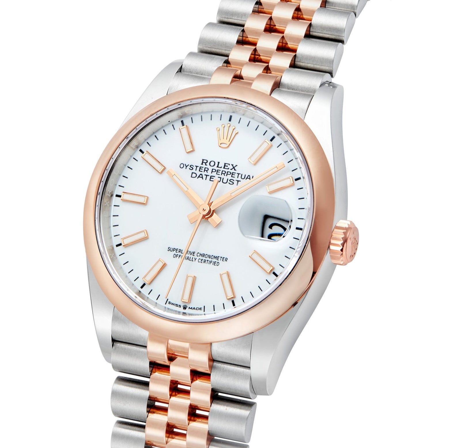 Rolex DateJust 36mm 18K Rose Gold & Stainless Steel – SHYNE