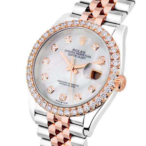 Rolex DateJust 36mm with Diamond bezel - Shyne Jewelers Rolex