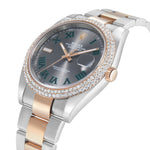 Rolex DateJust 41mm Wimbledon with Diamond bezel - Shyne Jewelers Rolex
