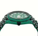 Rolex DateJust 41mm with Green Emeralds - Shyne Jewelers Rolex