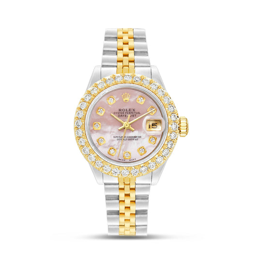 Rolex DateJust Diamond Yellow Gold Bezel - Shyne Jewelers Shyne Jewelers