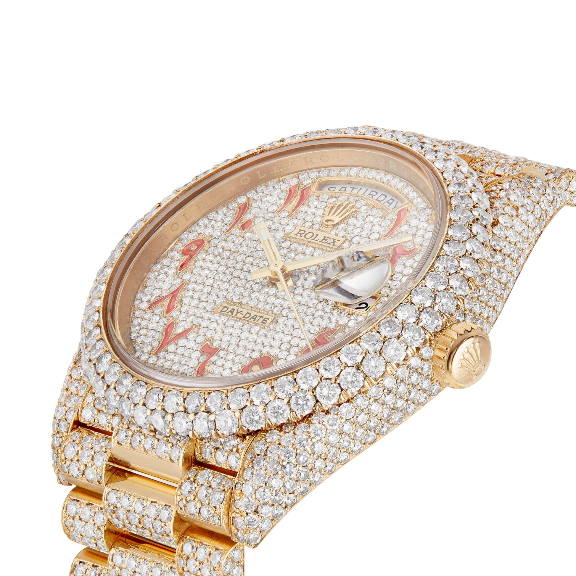 Rolex DayDate Presidential, 40mm Full Diamond - Shyne Jewelers RDDP_288238 Rolex