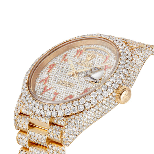 Rolex DayDate Presidential, 40mm Full Diamond - Shyne Jewelers RDDP_288238 Rolex