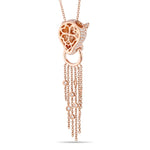 Rose Gold Diamond Jaguar Tassel Necklace - Shyne Jewelers 165-00237 Shyne Jewelers