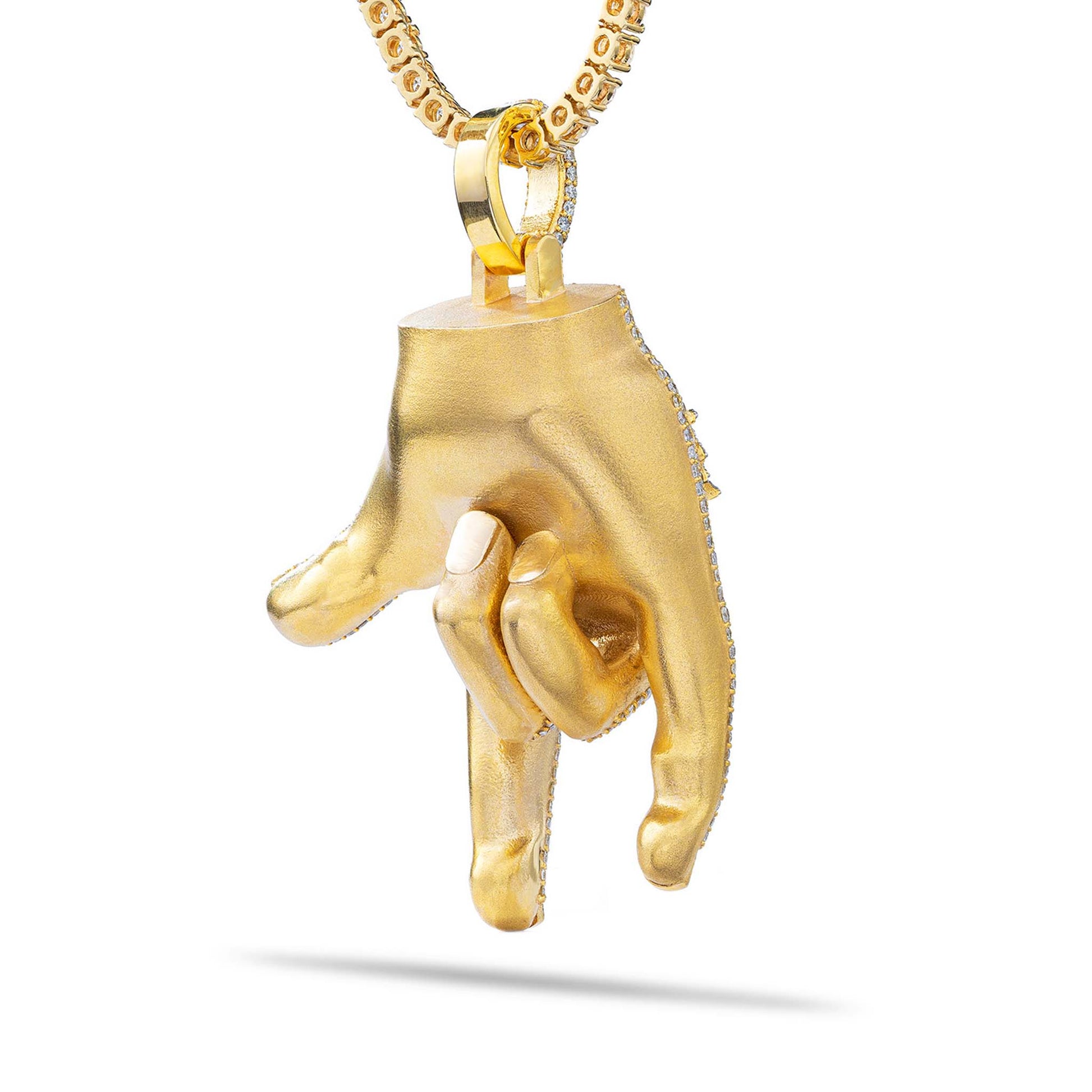 Rough Damond Hand Pendant - Shyne Jewelers Shyne Jewelers