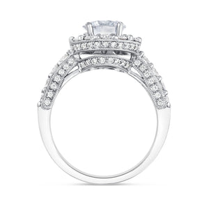 Round Brilliant Halo Engagement Ring - Shyne Jewelers 4 Shyne Jewelers