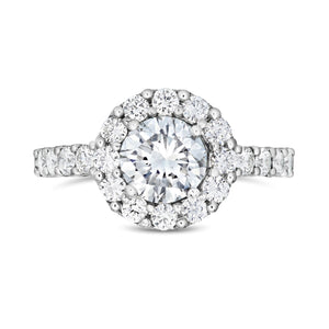 Round Brilliant Halo Engagement Ring - Shyne Jewelers 4 Shyne Jewelers