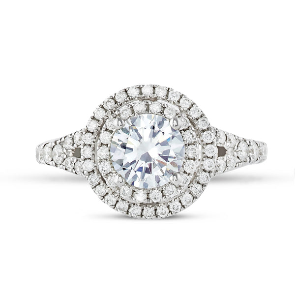 Round Halo Engagement Ring - Shyne Jewelers 100-00240 4 Shyne Jewelers