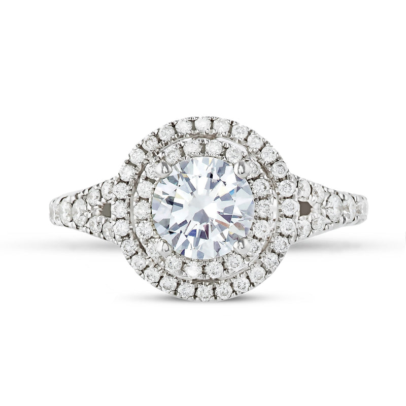 Round Halo Engagement Ring - Shyne Jewelers 100-00240 4 Shyne Jewelers