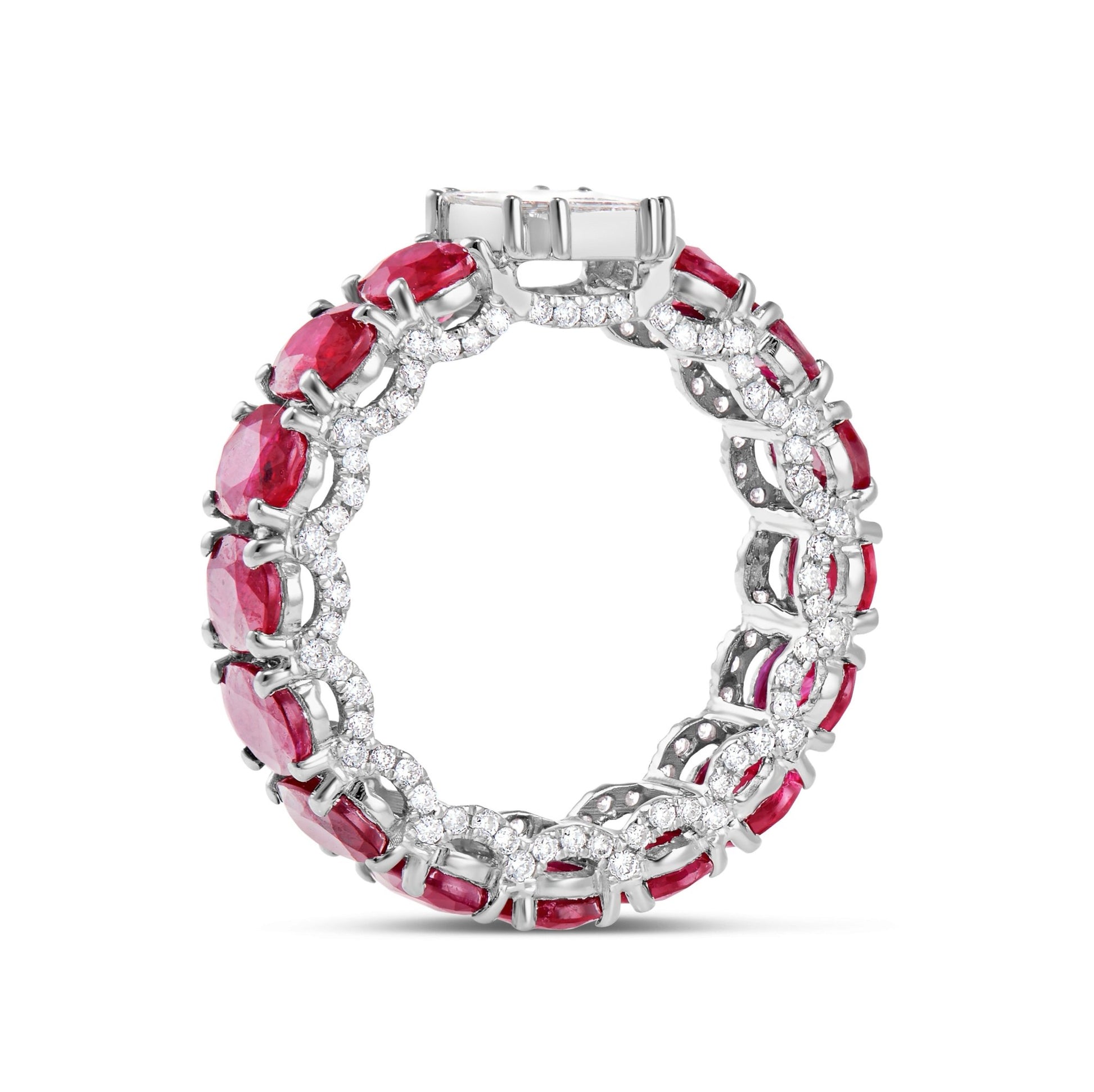 Ruby Oval Eternity Ring - Shyne Jewelers RUBYETERNBAND_1 Shyne Jewelers