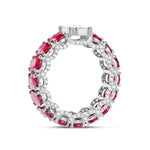 Ruby Oval Eternity Ring - Shyne Jewelers RUBYETERNBAND_1 Shyne Jewelers