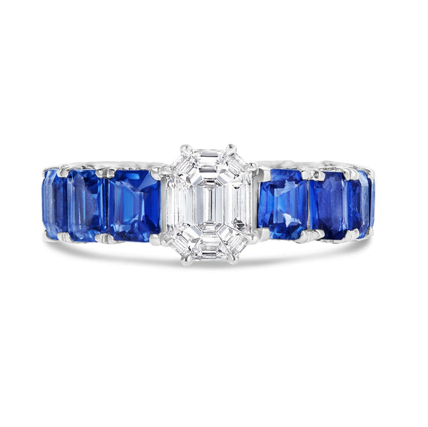 Sapphire Emerald Eternity Ring - Shyne Jewelers SAPPHIREETERNBAND_1 Shyne Jewelers