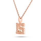 Shyne Collection 10k Gold Two Digit Number Pendant - Shyne Jewelers SC10K2DIGIT-r Rose Gold Shyne Jewelers