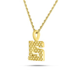 Shyne Collection 10k Gold Two Digit Number Pendant - Shyne Jewelers SC10K2DIGIT-r Rose Gold Shyne Jewelers