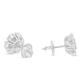 Shyne Collection 10pt Diamond Flower Studs - Shyne Jewelers White Gold Shyne Jewelers