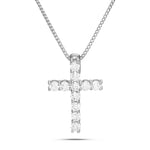 Shyne Collection 15pt Diamond Cross Pendant - Shyne Jewelers White Gold Shyne Jewelers