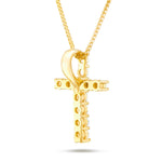 Shyne Collection 15pt Diamond Cross Pendant - Shyne Jewelers Yellow Gold Shyne Jewelers