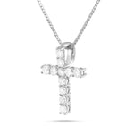 Shyne Collection 15pt Diamond Cross Pendant - Shyne Jewelers White Gold Shyne Jewelers
