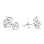 Shyne Collection 15pt Diamond Flower Studs - Shyne Jewelers White Gold Shyne Jewelers